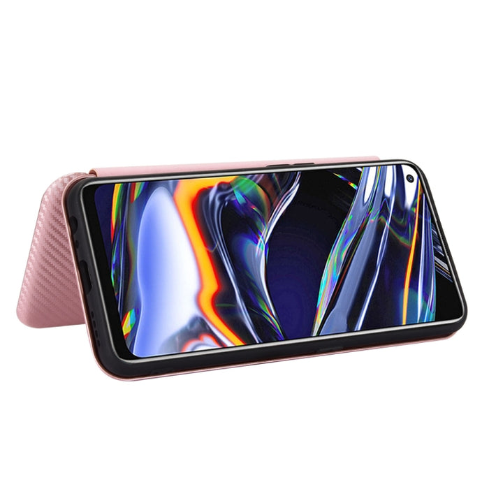 Textura de fibra de carbono Flip horizontal magnético TPU + PC + Funda de cuero PU con ranura para tarjeta, For OPPO Realme 7 Pro, For Alcatel 1SE 2020 (Pink), For Alcatel 1SE 2020 (Black), For Alcatel 1SE 2020 (Blue), For Alcatel 1SE 2020 (Green)     ...