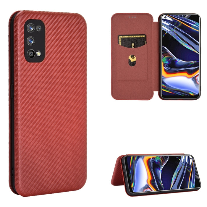 Textura de fibra de carbono Flip horizontal magnético TPU + PC + Funda de cuero PU con ranura para tarjeta, For OPPO Realme 7 Pro, For Alcatel 1SE 2020 (Pink), For Alcatel 1SE 2020 (Black), For Alcatel 1SE 2020 (Blue), For Alcatel 1SE 2020 (Green)     ...