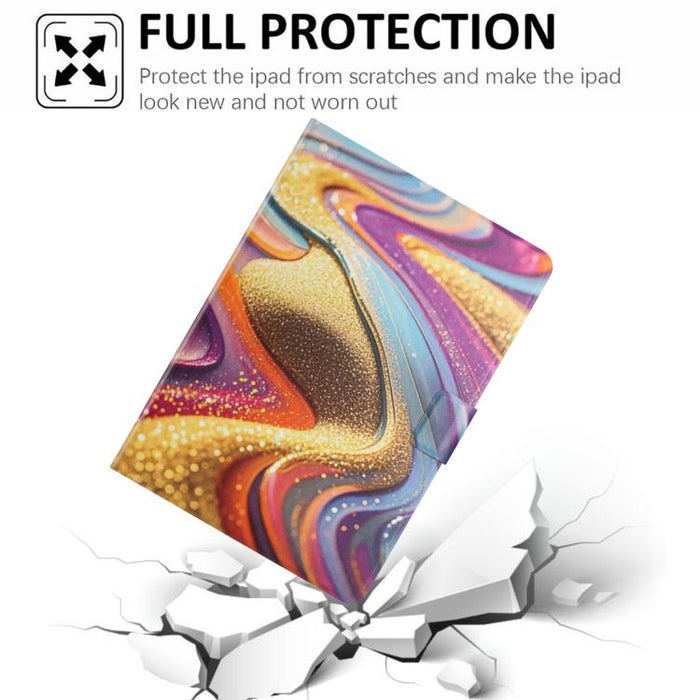 Funda inteligente para tablet de cuero vegano pintado con textura de lichi y voltaje, For Xiaomi Redmi Pad 2 2025