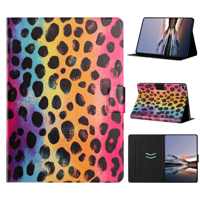 Funda inteligente para tablet de cuero vegano pintado con textura de lichi y voltaje, For Xiaomi Redmi Pad 2 2025