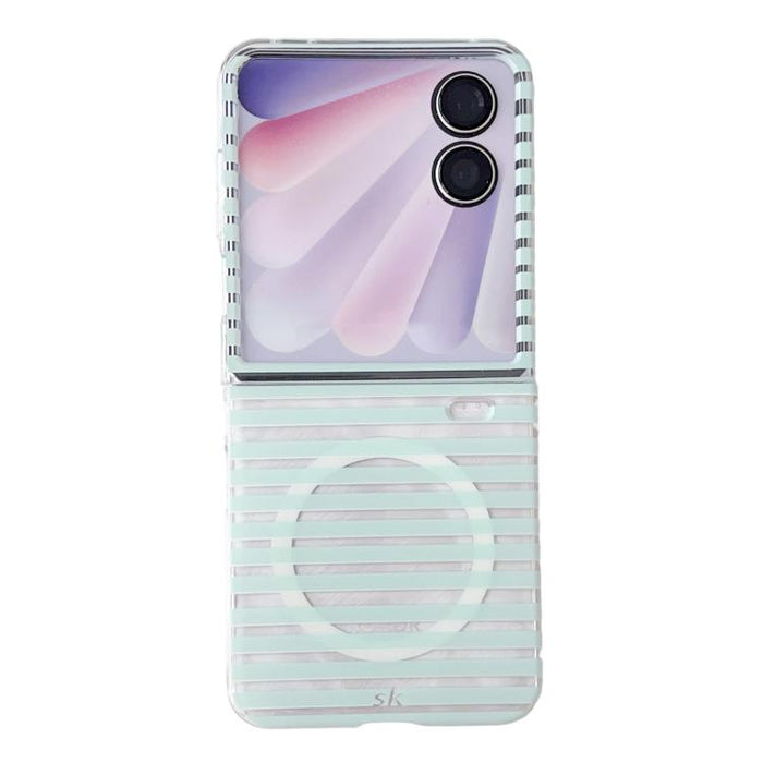 Funda magnética para teléfono de policarbonato con rayas mate, For  Xiaomi Mix Flip 2, For Xiaomi Mix Flip
