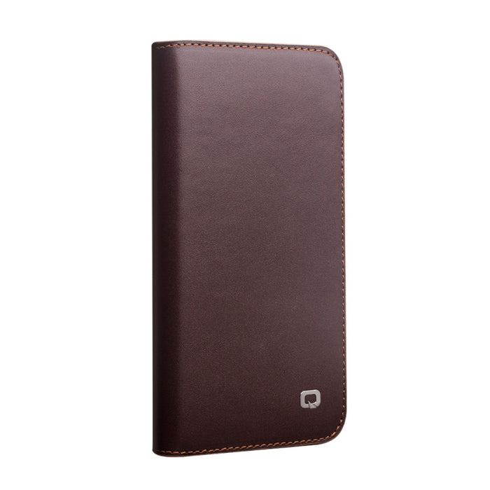 QIALINO Estuche de cuero con tapa horizontal comercial con soporte y ranuras para tarjetas y billetera, For iPhone 12 mini, For iPhone 12 / 12 Pro, For iPhone 12 Pro Max