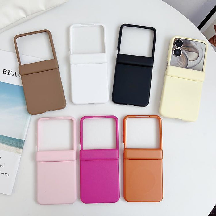 Funda para teléfono de PC con doble imán y eje central que se siente al tacto, For Xiaomi Mix Flip 2