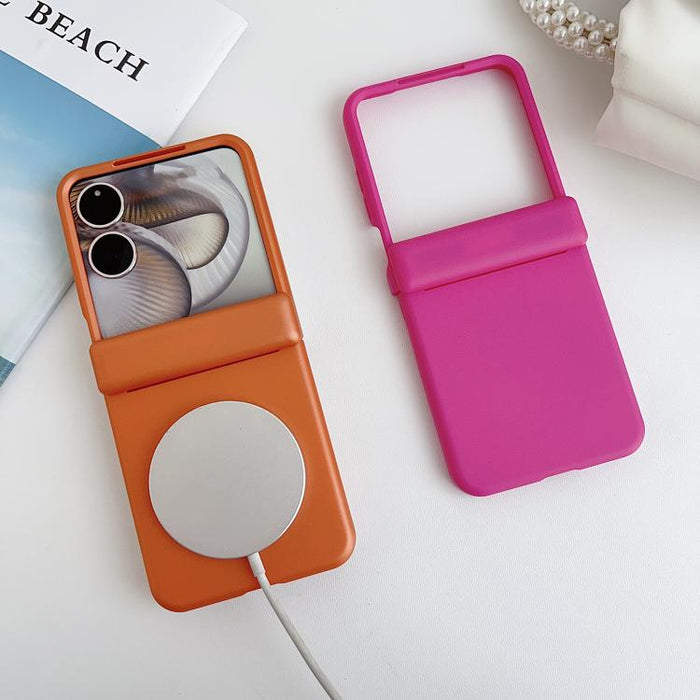 Funda para teléfono de PC con doble imán y eje central que se siente al tacto, For Xiaomi Mix Flip 2