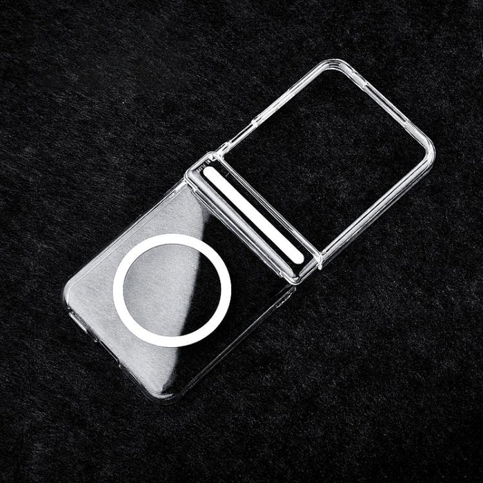 Funda transparente de policarbonato con doble eje MagSafe a prueba de golpes para teléfono, For Xiaomi Mix Flip 2