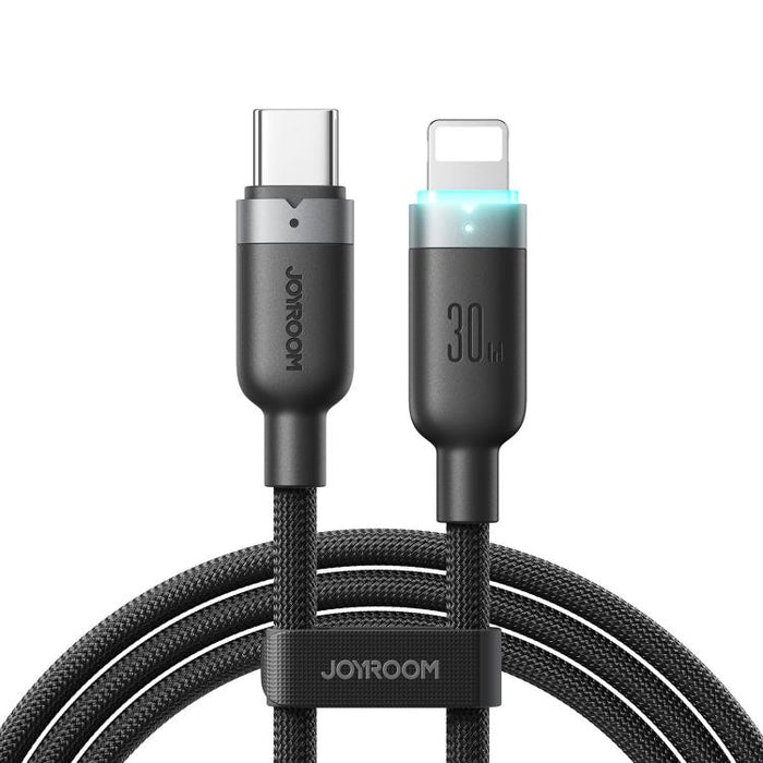Cable de datos de carga rápida con apagado automático y 1,2 m y 30 W de la serie StarWay de JOYROOM S-A63, Type-C to 8 Pin