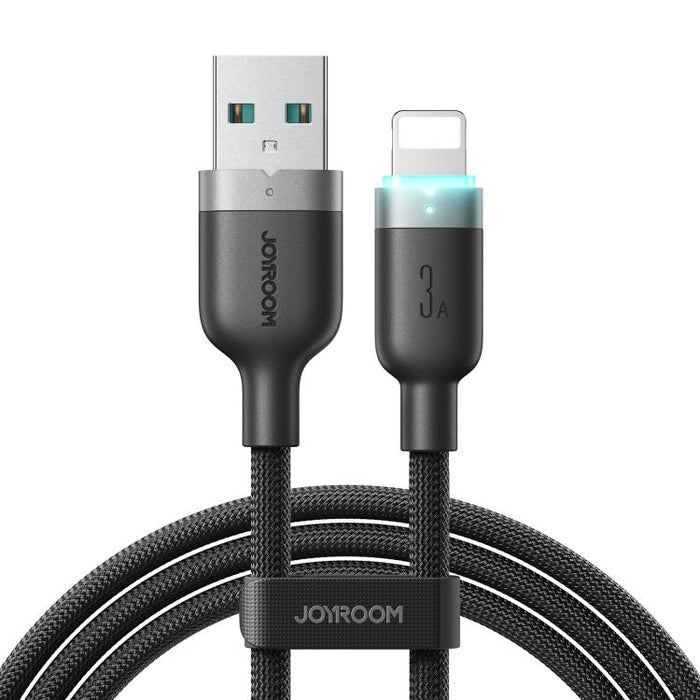 Cable de datos de carga rápida con apagado automático y USB-A a 8 pines de 1,2 m y 3 A de la serie StarWay de JOYROOM S-A63, USB-A to 8 Pin