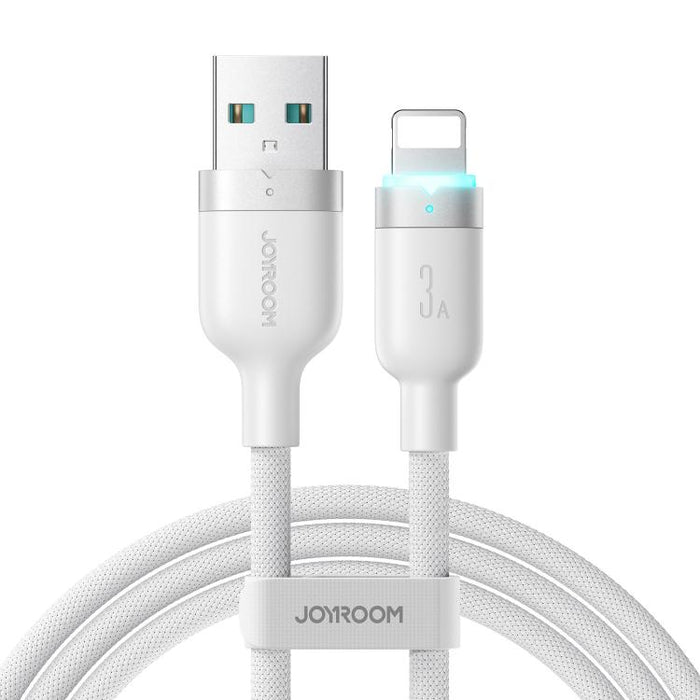 Cable de datos de carga rápida con apagado automático y USB-A a 8 pines de 1,2 m y 3 A de la serie StarWay de JOYROOM S-A63, USB-A to 8 Pin