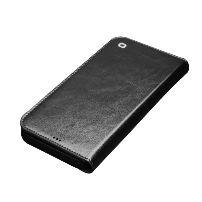 QIALINO Estuche de cuero con tapa horizontal con soporte y ranuras para tarjetas y billetera, For iPhone 12 mini, For iPhone 12 / 12 Pro