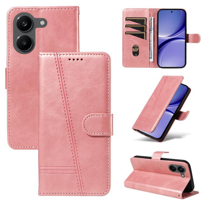 Funda de cuero para teléfono con costura tipo T, For Redmi Turbo 5 Max 5G, For Redmi Turbo 5 5G / Poco X8 Pro 5G