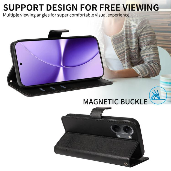 Funda de cuero para teléfono con costura tipo T, For Redmi Turbo 5 Max 5G, For Redmi Turbo 5 5G / Poco X8 Pro 5G