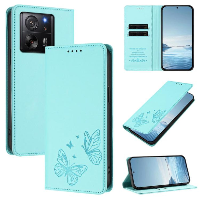 Funda para teléfono de cuero vegano con fuerte imán doble en forma de mariposa y protección RFID, For Xiaomi Poco X6 Pro, For Xiaomi 14 Ultra, For Xiaomi 14 Pro, For Xiaomi 14, For Xiaomi 13T / 13T Pro / Redmi K60 Ultra, For Xiaomi 13 Ultra            ...