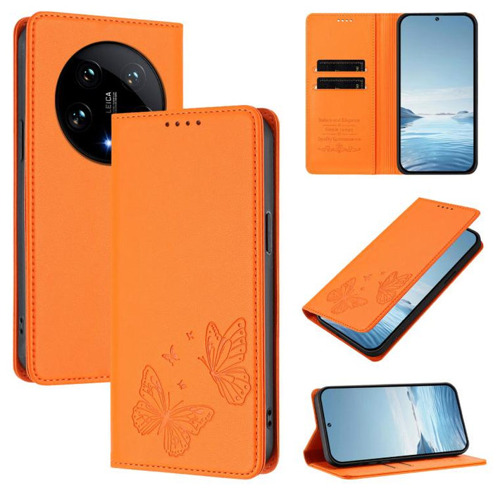 Funda para teléfono de cuero vegano con fuerte imán doble en forma de mariposa y protección RFID, For Xiaomi Poco X6 Pro, For Xiaomi 14 Ultra, For Xiaomi 14 Pro, For Xiaomi 14, For Xiaomi 13T / 13T Pro / Redmi K60 Ultra, For Xiaomi 13 Ultra            ...