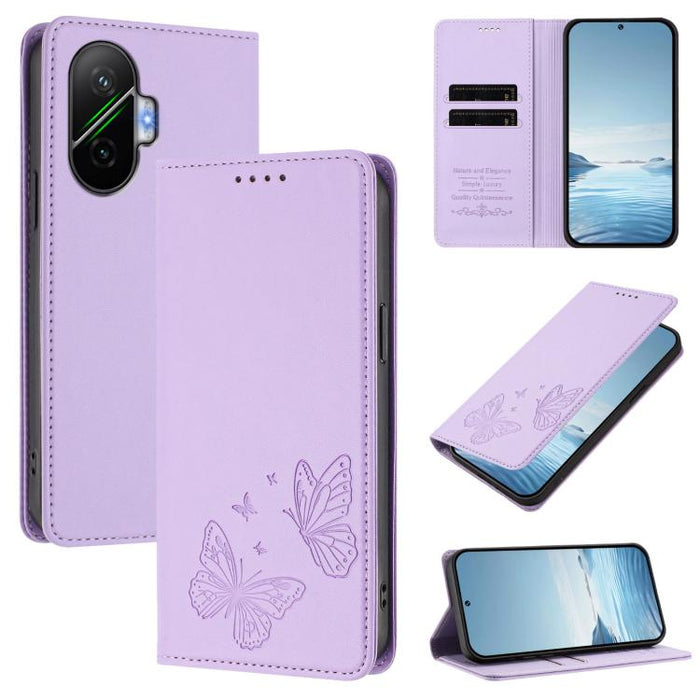 Funda para teléfono de cuero vegano con fuerte imán doble en forma de mariposa y protección RFID, For Xiaomi 15T Pro 5G, For Xiaomi 15T 5G, For Xiaomi 15S Pro, For Xiaomi Poco F7 / Redmi Turbo 4 Pro, For Xiaomi Poco F7 Ultra / Redmi K80 Pro            ...