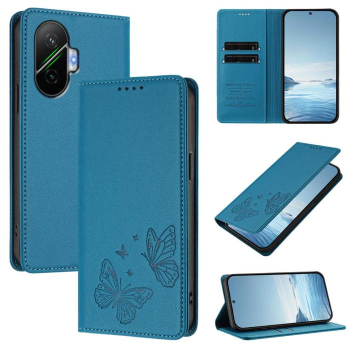 Funda para teléfono de cuero vegano con fuerte imán doble en forma de mariposa y protección RFID, For Xiaomi 15T Pro 5G, For Xiaomi 15T 5G, For Xiaomi 15S Pro, For Xiaomi Poco F7 / Redmi Turbo 4 Pro, For Xiaomi Poco F7 Ultra / Redmi K80 Pro            ...