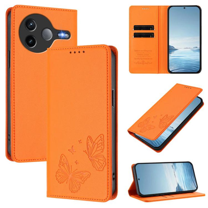 Funda para teléfono de cuero vegano con fuerte imán doble en forma de mariposa y protección RFID, For Xiaomi 15T Pro 5G, For Xiaomi 15T 5G, For Xiaomi 15S Pro, For Xiaomi Poco F7 / Redmi Turbo 4 Pro, For Xiaomi Poco F7 Ultra / Redmi K80 Pro            ...