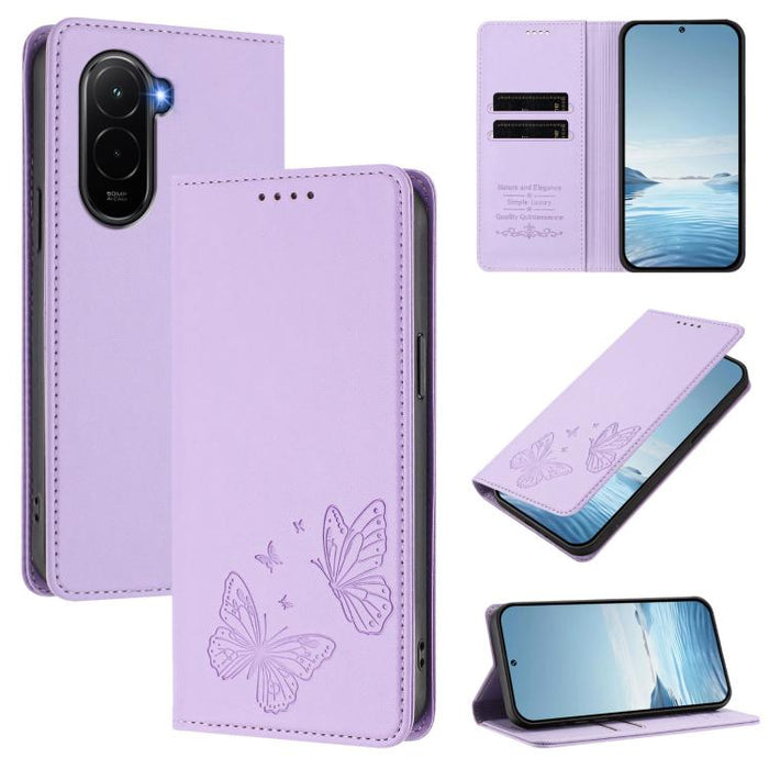 Funda para teléfono de cuero vegano con fuerte imán doble en forma de mariposa y protección RFID, For Xiaomi 15T Pro 5G, For Xiaomi 15T 5G, For Xiaomi 15S Pro, For Xiaomi Poco F7 / Redmi Turbo 4 Pro, For Xiaomi Poco F7 Ultra / Redmi K80 Pro            ...