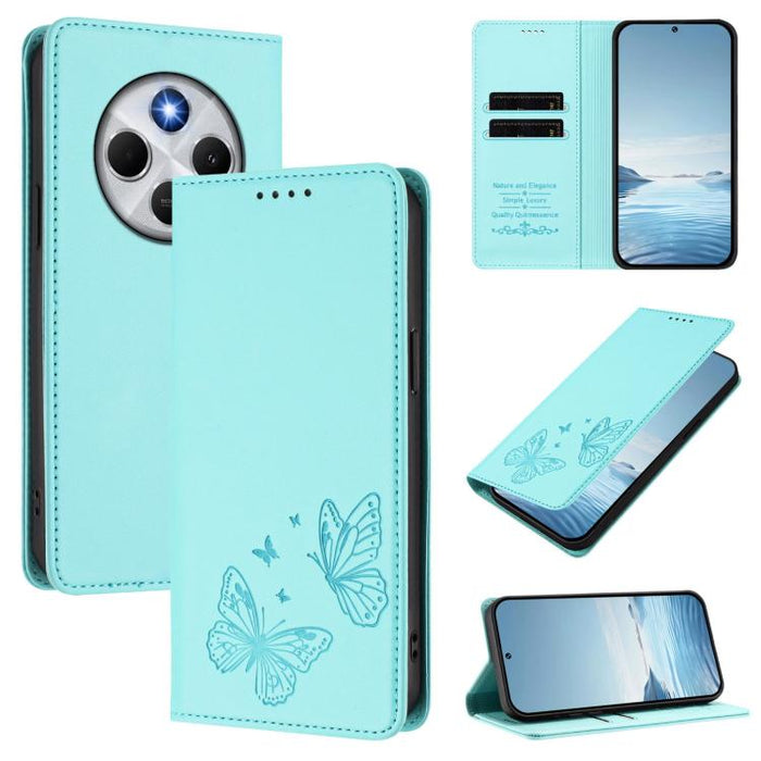 Funda para teléfono de cuero vegano con fuerte imán doble en forma de mariposa y protección RFID, For Xiaomi 15T Pro 5G, For Xiaomi 15T 5G, For Xiaomi 15S Pro, For Xiaomi Poco F7 / Redmi Turbo 4 Pro, For Xiaomi Poco F7 Ultra / Redmi K80 Pro            ...