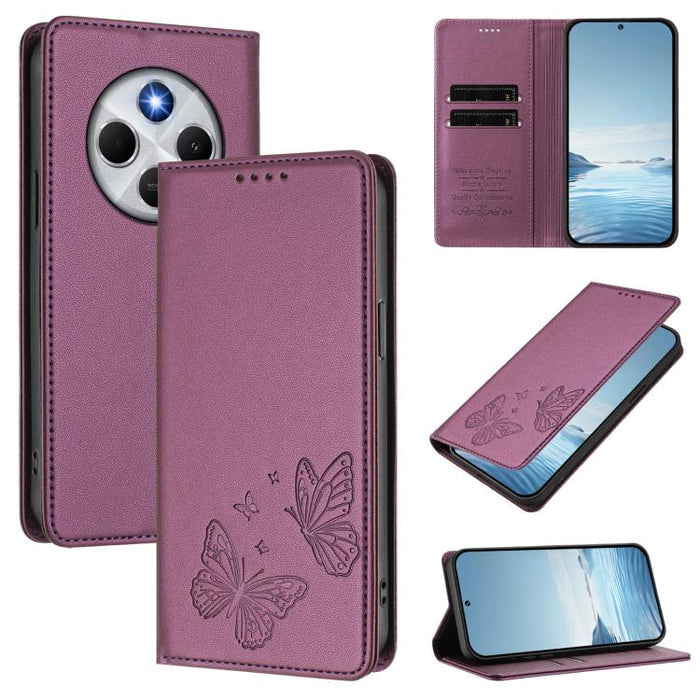Funda para teléfono de cuero vegano con fuerte imán doble en forma de mariposa y protección RFID, For Xiaomi 15T Pro 5G, For Xiaomi 15T 5G, For Xiaomi 15S Pro, For Xiaomi Poco F7 / Redmi Turbo 4 Pro, For Xiaomi Poco F7 Ultra / Redmi K80 Pro            ...