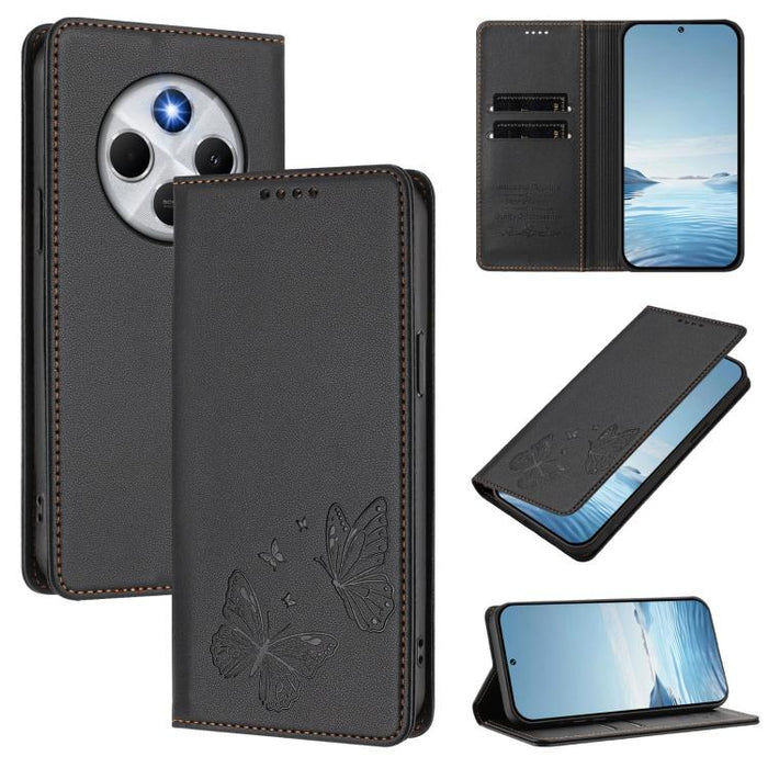 Funda para teléfono de cuero vegano con fuerte imán doble en forma de mariposa y protección RFID, For Xiaomi 15T Pro 5G, For Xiaomi 15T 5G, For Xiaomi 15S Pro, For Xiaomi Poco F7 / Redmi Turbo 4 Pro, For Xiaomi Poco F7 Ultra / Redmi K80 Pro            ...