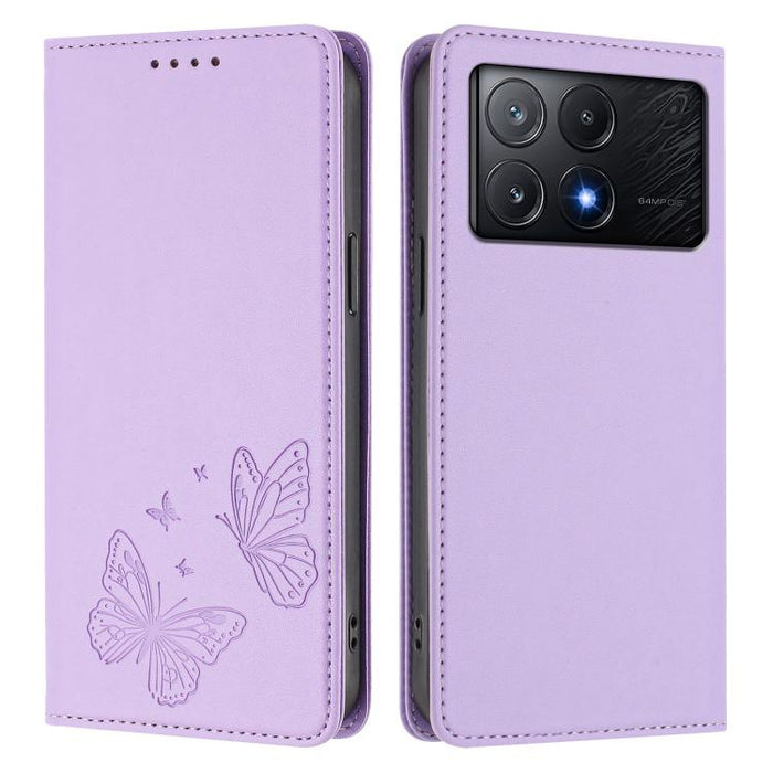 Funda para teléfono de cuero vegano con fuerte imán doble en forma de mariposa y protección RFID, For Xiaomi Poco X6 Pro, For Xiaomi 14 Ultra, For Xiaomi 14 Pro, For Xiaomi 14, For Xiaomi 13T / 13T Pro / Redmi K60 Ultra, For Xiaomi 13 Ultra            ...