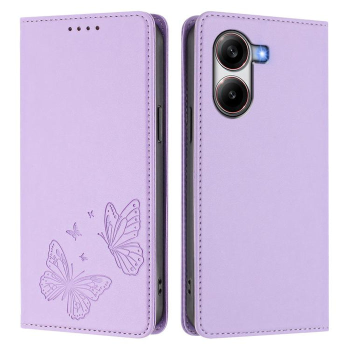 Funda para teléfono de cuero vegano con fuerte imán doble en forma de mariposa y protección RFID, For Xiaomi Poco X7 Pro 5G, For Xiaomi Poco M7 Pro 5G / Redmi Note 14 5G, For Xiaomi 15 Pro, For Xiaomi 15, For Xiaomi 14T Pro, For Xiaomi 14T             ...