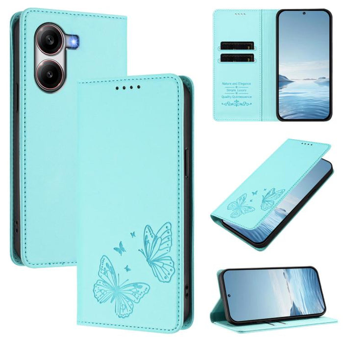 Funda para teléfono de cuero vegano con fuerte imán doble en forma de mariposa y protección RFID, For Xiaomi Poco X7 Pro 5G, For Xiaomi Poco M7 Pro 5G / Redmi Note 14 5G, For Xiaomi 15 Pro, For Xiaomi 15, For Xiaomi 14T Pro, For Xiaomi 14T             ...
