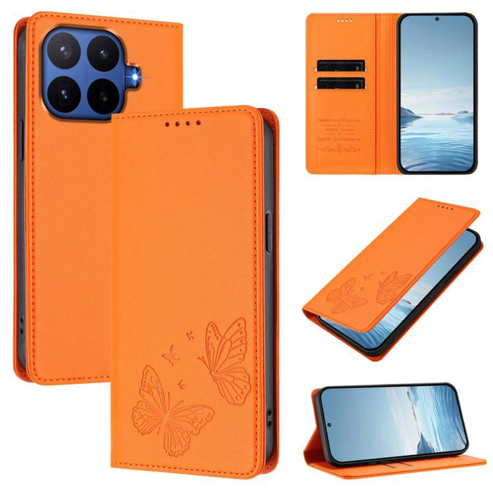 Funda para teléfono de cuero vegano con fuerte imán doble en forma de mariposa y protección RFID, For Xiaomi Poco X8 Pro 5G / Redmi Turbo 5 5G, For Xiaomi 17 Ultra, For Xiaomi Poco F8 Ultra 5G / Redmi K90 Pro Max, For Xiaomi Poco F8 Pro 5G / Redmi K90 ...