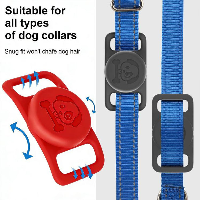 Funda protectora de silicona impermeable con diseño de collar para mascotas XDcase, 1PC (Black), 1PC (White), 1PC (Blue), 1PC (Pink), 1PC (Red), 1PC (Mint Green), 1PC Purple), 1PC (Yellow)
