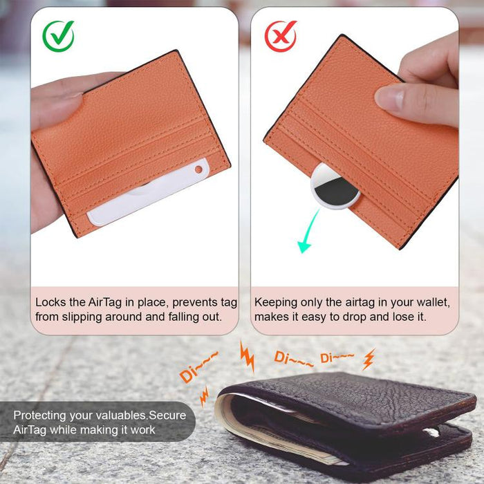 Funda protectora de TPU ultradelgada con diseño de tarjetero de XDcase, For AirTag 2nd Gen / 1st Gen