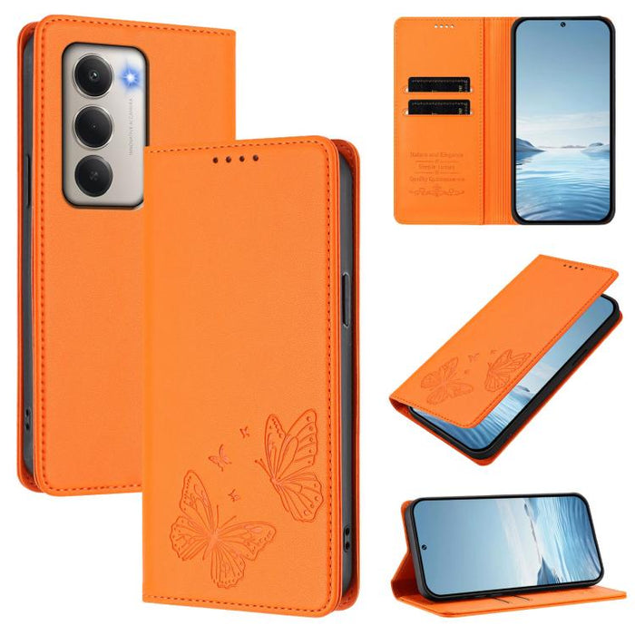 Funda para teléfono de cuero vegano con fuerte imán doble en forma de mariposa y protección RFID, For Redmi 15 5G / 4G EU 171mm, For Redmi 15C 5G / 4G Global 171mm / Poco C85 4G, For Redmi A5 4G 173.3mm, For Redmi A5 4G 171.7mm / Poco C71              ...