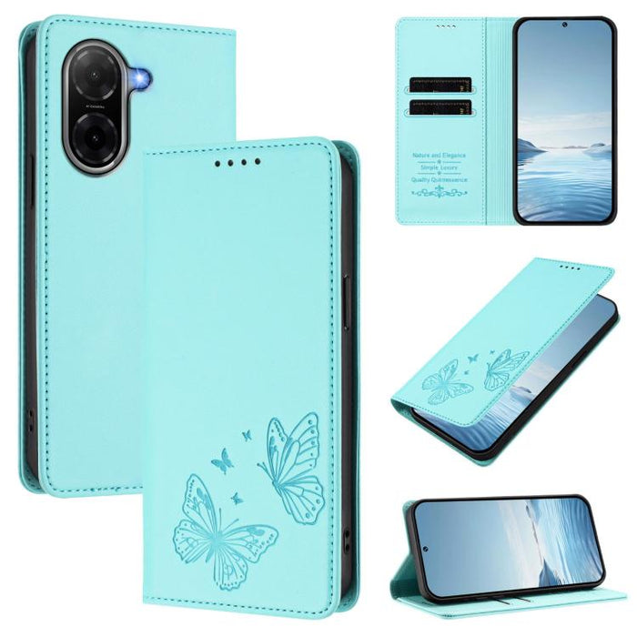 Funda para teléfono de cuero vegano con fuerte imán doble en forma de mariposa y protección RFID, For Redmi 15 5G / 4G EU 171mm, For Redmi 15C 5G / 4G Global 171mm / Poco C85 4G, For Redmi A5 4G 173.3mm, For Redmi A5 4G 171.7mm / Poco C71              ...