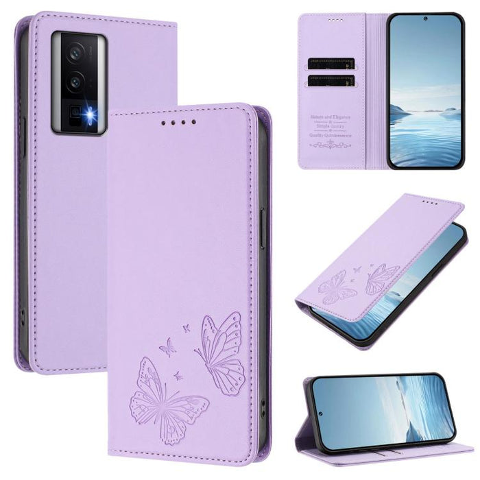 Funda para teléfono de cuero vegano con fuerte imán doble en forma de mariposa y protección RFID, For Redmi Note 12 Turbo / Poco F5, For Redmi K60 / K60 Pro / Poco F5 Pro, For Redmi Note 12 4G Global, For Redmi Note 12 Pro+ 5G / Note 12 Explorer       ...