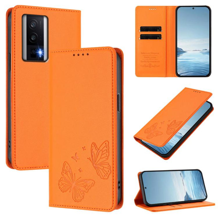 Funda para teléfono de cuero vegano con fuerte imán doble en forma de mariposa y protección RFID, For Redmi Note 12 Turbo / Poco F5, For Redmi K60 / K60 Pro / Poco F5 Pro, For Redmi Note 12 4G Global, For Redmi Note 12 Pro+ 5G / Note 12 Explorer       ...