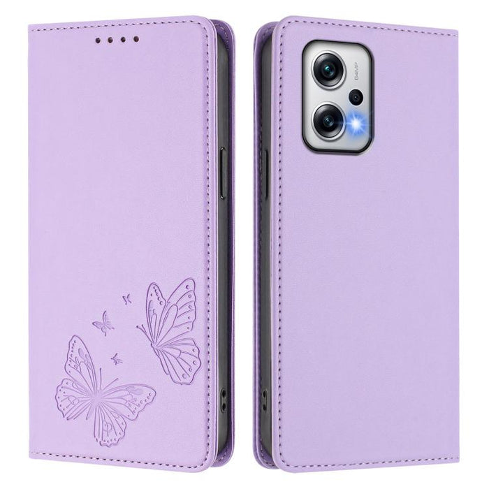 Funda para teléfono de cuero vegano con fuerte imán doble en forma de mariposa y protección RFID, For Redmi Note 12 Turbo / Poco F5, For Redmi K60 / K60 Pro / Poco F5 Pro, For Redmi Note 12 4G Global, For Redmi Note 12 Pro+ 5G / Note 12 Explorer       ...