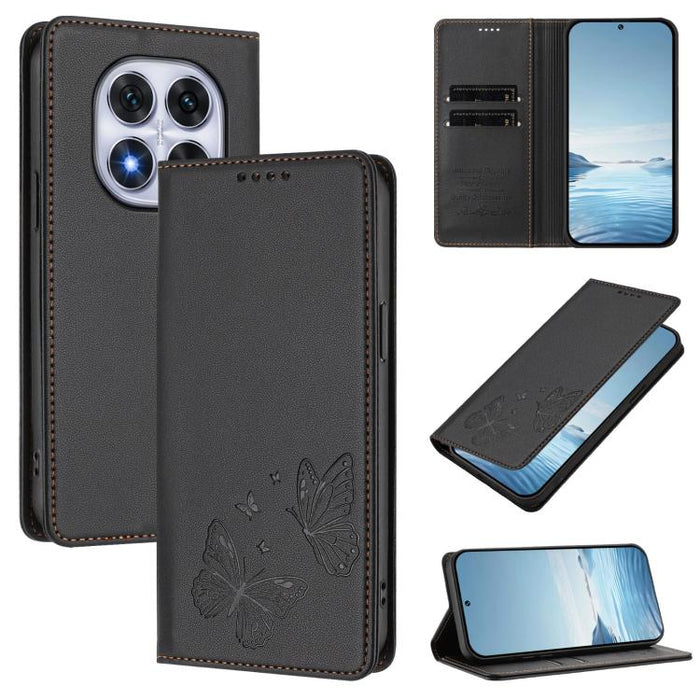 Funda para teléfono de cuero vegano con fuerte imán doble en forma de mariposa y protección RFID, For Redmi 15 5G / 4G EU 171mm, For Redmi 15C 5G / 4G Global 171mm / Poco C85 4G, For Redmi A5 4G 173.3mm, For Redmi A5 4G 171.7mm / Poco C71              ...