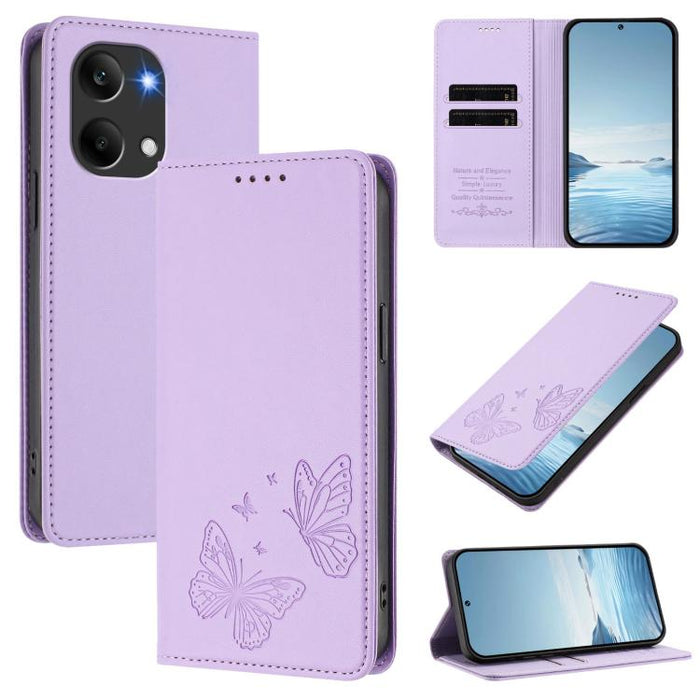 Funda para teléfono de cuero vegano con fuerte imán doble en forma de mariposa y protección RFID, For Redmi A7 Pro 171mm / Poco C85x 5G, For Redmi 15a 5G, For Redmi Turbo 5 Max 5G / Poco X8 Pro Max 5G, For Redmi Note 15 Pro+ 5G 163.3mm / Poco M8 Pro 5G...