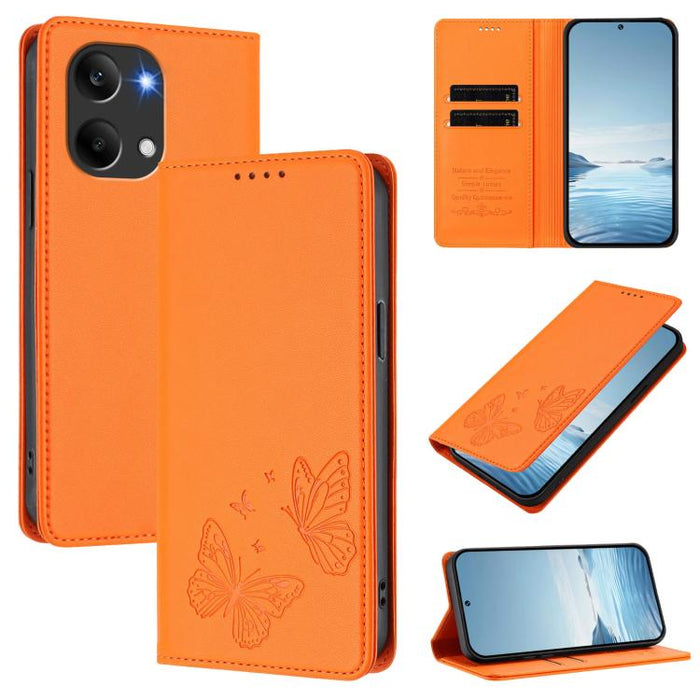 Funda para teléfono de cuero vegano con fuerte imán doble en forma de mariposa y protección RFID, For Redmi A7 Pro 171mm / Poco C85x 5G, For Redmi 15a 5G, For Redmi Turbo 5 Max 5G / Poco X8 Pro Max 5G, For Redmi Note 15 Pro+ 5G 163.3mm / Poco M8 Pro 5G...