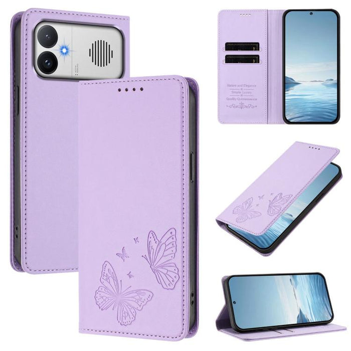 Funda para teléfono de cuero vegano con fuerte imán doble en forma de mariposa y protección RFID, For Redmi A7 Pro 171mm / Poco C85x 5G, For Redmi 15a 5G, For Redmi Turbo 5 Max 5G / Poco X8 Pro Max 5G, For Redmi Note 15 Pro+ 5G 163.3mm / Poco M8 Pro 5G...