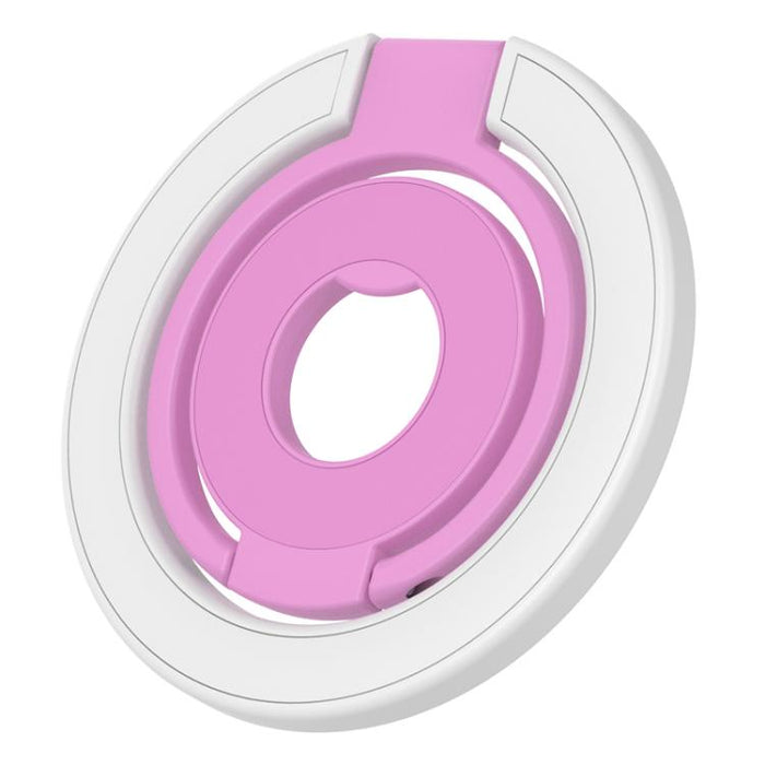 Soporte magnético multifuncional para teléfono con hebilla de anillo y diseño de colores contrastantes, rotación de 360 grados.