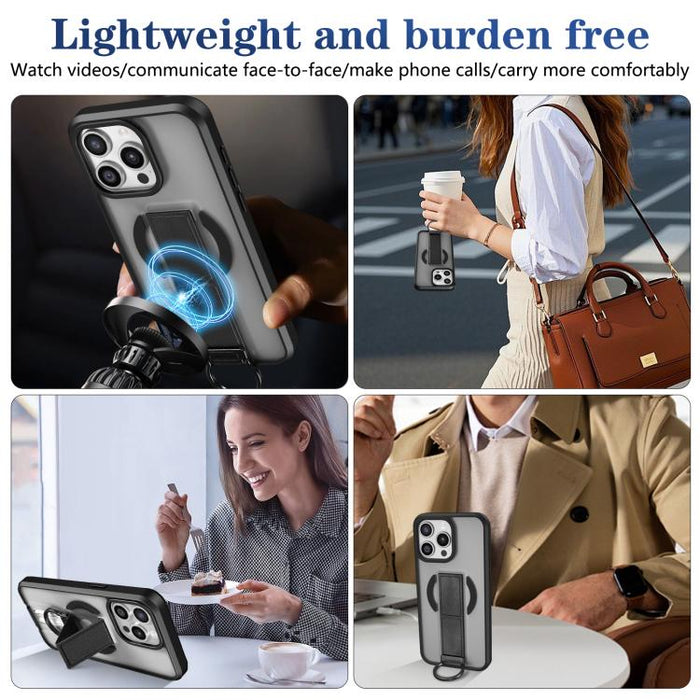 Funda magnética a prueba de golpes con soporte de anilla en D, respetuosa con la piel, For iPhone 14 Pro Max, For iPhone 13 Pro Max, For iPhone 13 Pro, For iPhone 13