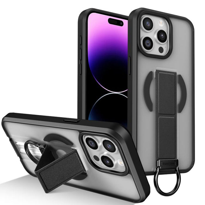 Funda magnética a prueba de golpes con soporte de anilla en D, respetuosa con la piel, For iPhone 14 Pro Max, For iPhone 13 Pro Max, For iPhone 13 Pro, For iPhone 13