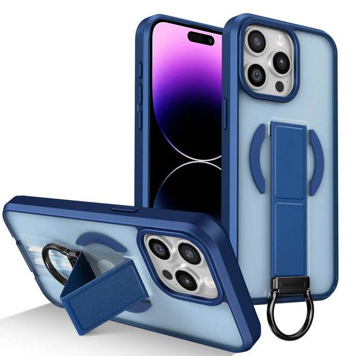 Funda magnética a prueba de golpes con soporte de anilla en D, respetuosa con la piel, For iPhone 14 Pro Max, For iPhone 13 Pro Max, For iPhone 13 Pro, For iPhone 13