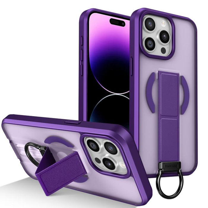 Funda magnética a prueba de golpes con soporte de anilla en D, respetuosa con la piel, For iPhone 14 Pro Max, For iPhone 13 Pro Max, For iPhone 13 Pro, For iPhone 13