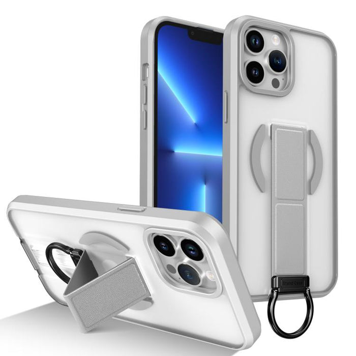 Funda magnética a prueba de golpes con soporte de anilla en D, respetuosa con la piel, For iPhone 14 Pro Max, For iPhone 13 Pro Max, For iPhone 13 Pro, For iPhone 13