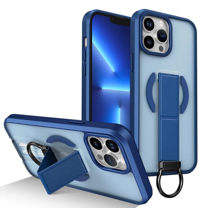 Funda magnética a prueba de golpes con soporte de anilla en D, respetuosa con la piel, For iPhone 14 Pro Max, For iPhone 13 Pro Max, For iPhone 13 Pro, For iPhone 13