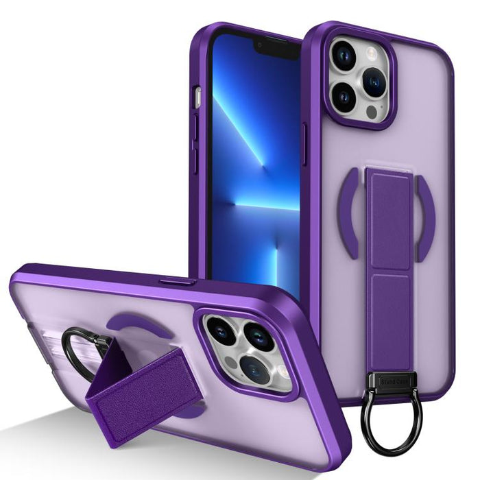 Funda magnética a prueba de golpes con soporte de anilla en D, respetuosa con la piel, For iPhone 14 Pro Max, For iPhone 13 Pro Max, For iPhone 13 Pro, For iPhone 13