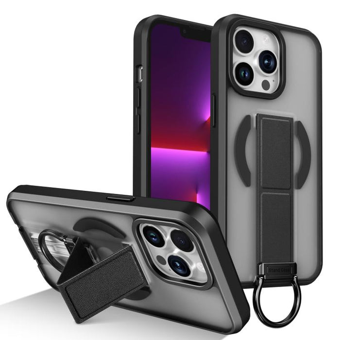 Funda magnética a prueba de golpes con soporte de anilla en D, respetuosa con la piel, For iPhone 14 Pro Max, For iPhone 13 Pro Max, For iPhone 13 Pro, For iPhone 13