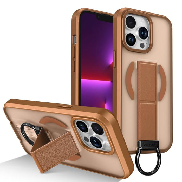 Funda magnética a prueba de golpes con soporte de anilla en D, respetuosa con la piel, For iPhone 14 Pro Max, For iPhone 13 Pro Max, For iPhone 13 Pro, For iPhone 13