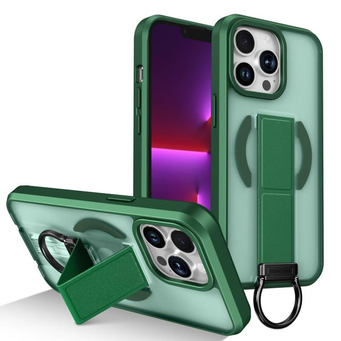 Funda magnética a prueba de golpes con soporte de anilla en D, respetuosa con la piel, For iPhone 14 Pro Max, For iPhone 13 Pro Max, For iPhone 13 Pro, For iPhone 13